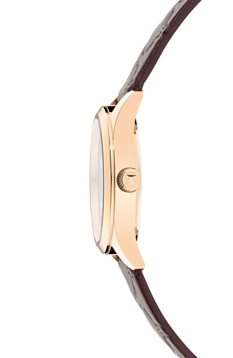 Ted Baker Coolly Leather Strap Watch, 34mm, Alternate, color, Burgundy