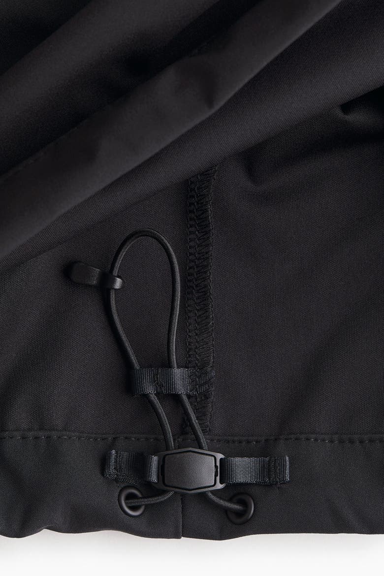 Regular-Fit Water-Repellent Softshell Jacket, Alternate, color, Black