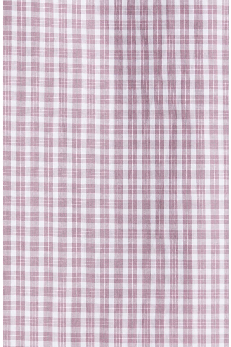 Centoquaranta Check Twill Button-Up Shirt, Alternate, color, DARK PINK