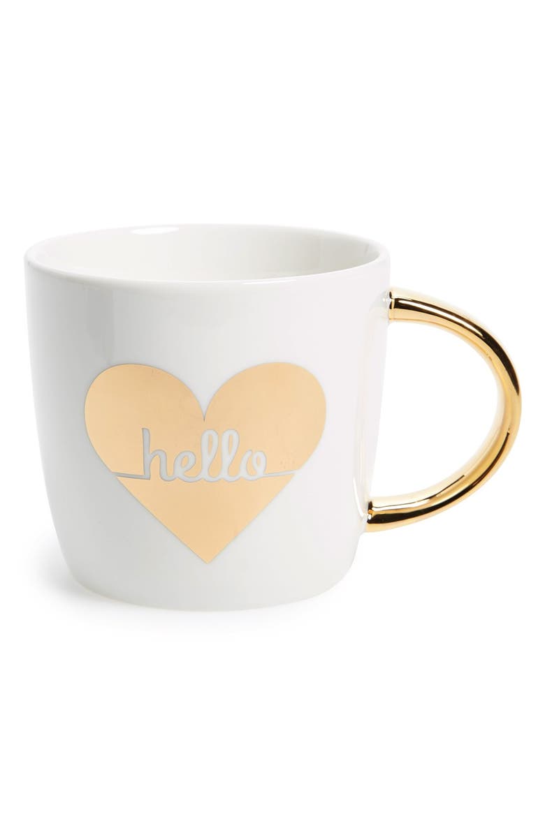 Slant Collections 'Hello' Ceramic Mug, Main, color, 