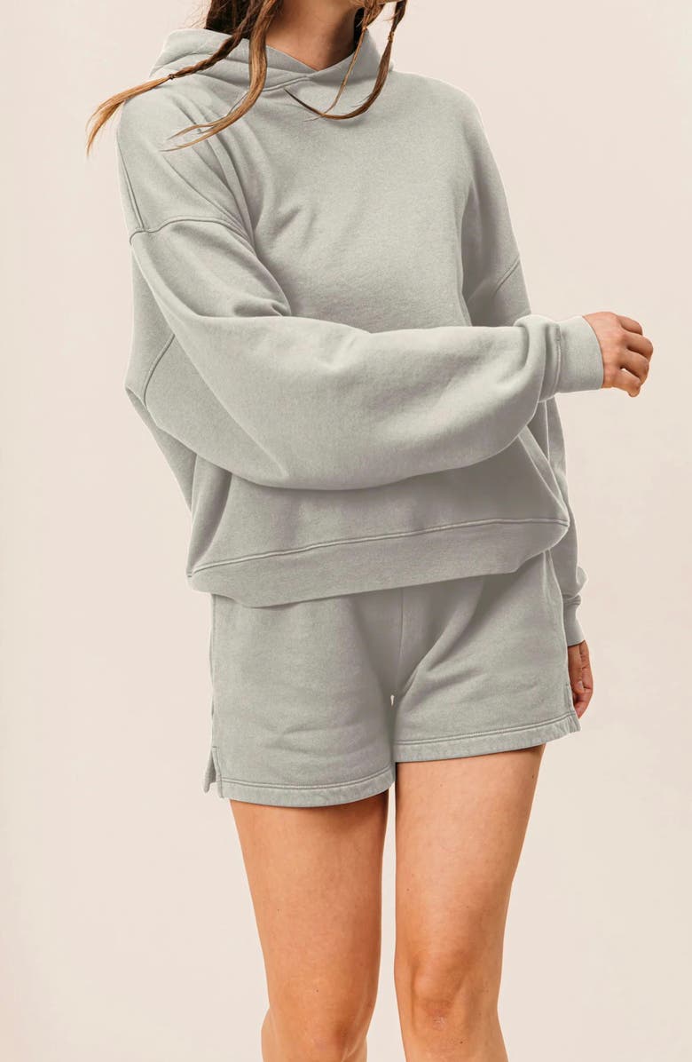 Ocio Women's Organic Cotton Teddy Everywhere Shorts, Alternate, color, Stone