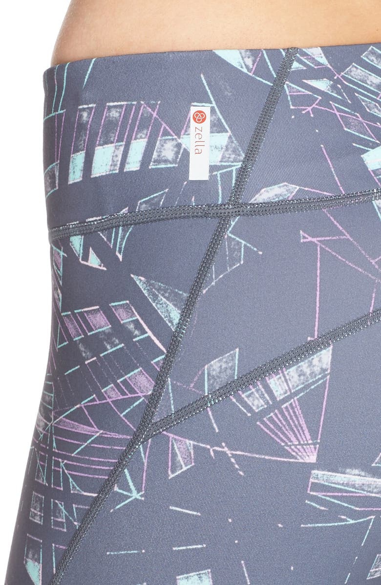 Zella 'Live In' Crop Leggings, Alternate, color, Grey Graphite Astral Print