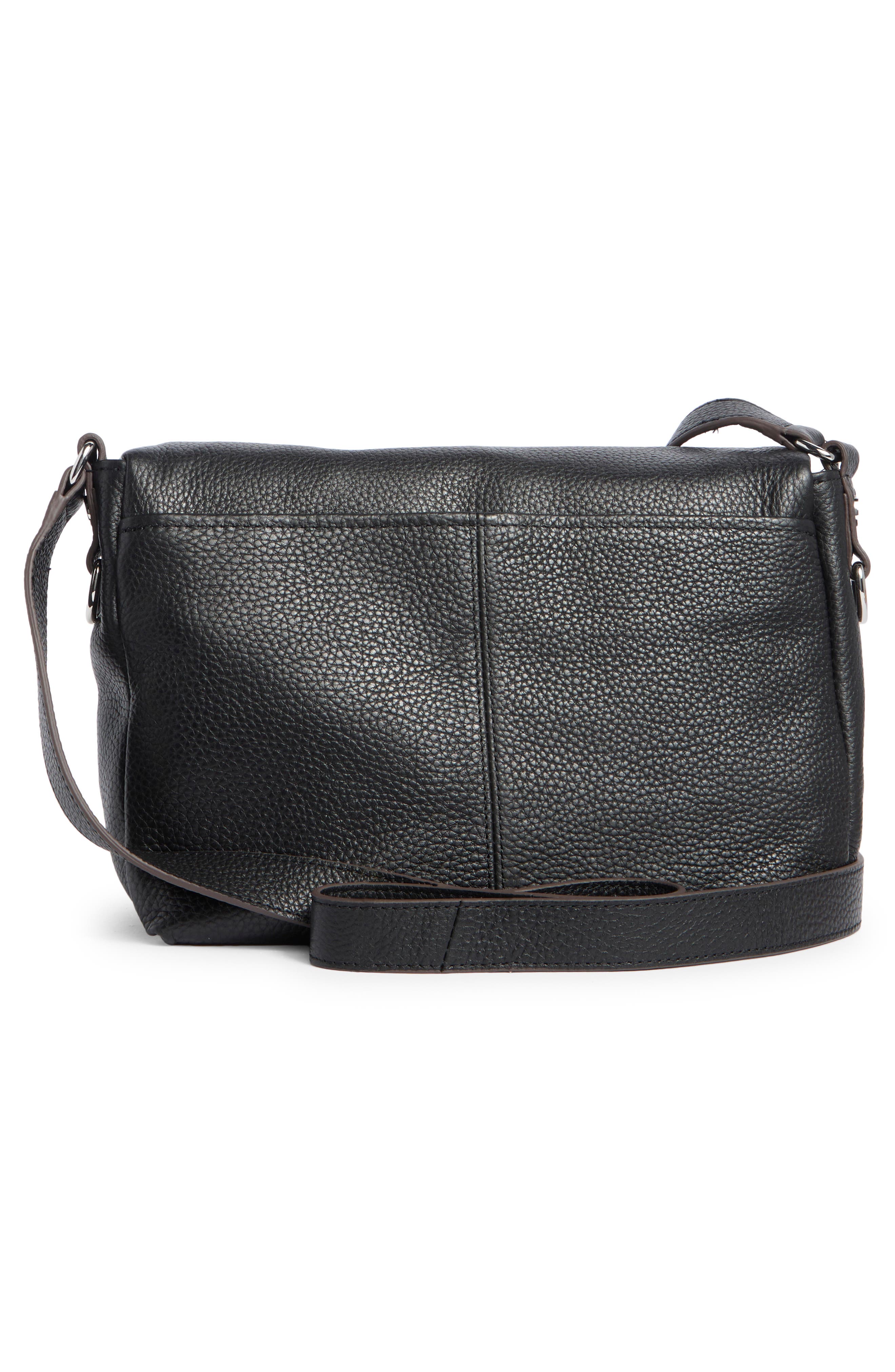 AIMEE Preston Medium Leather Crossbody Bag, Alternate, color, Black/ Blk