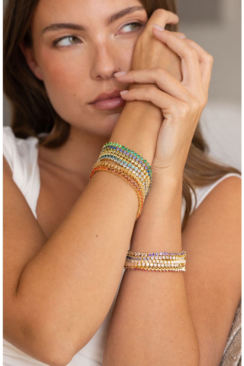 Isabella Birthstone Tennis Bracelet, Alternate, color, GOLD-JAN