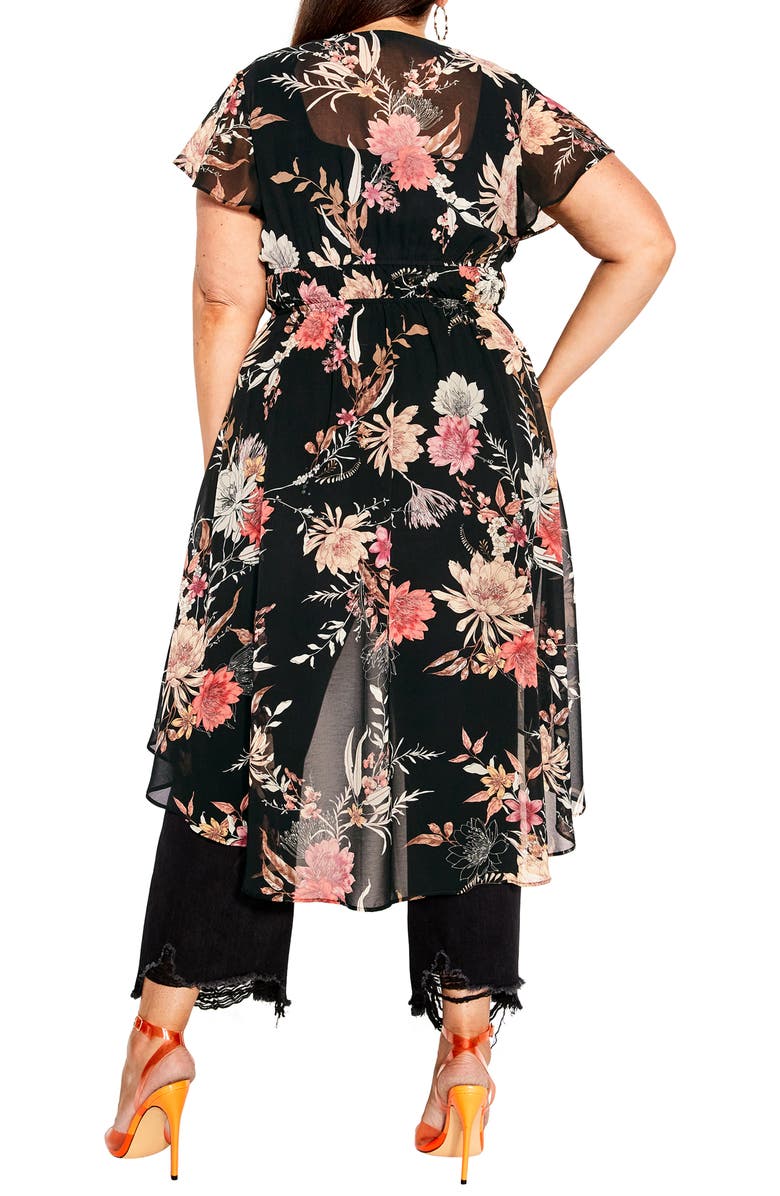 City Chic Natasha Floral Print Wrap, Alternate, color,