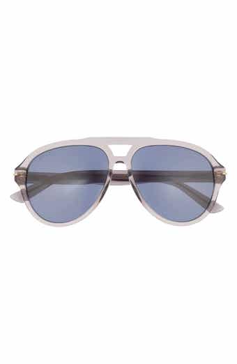 Gucci 58mm Aviator Sunglasses