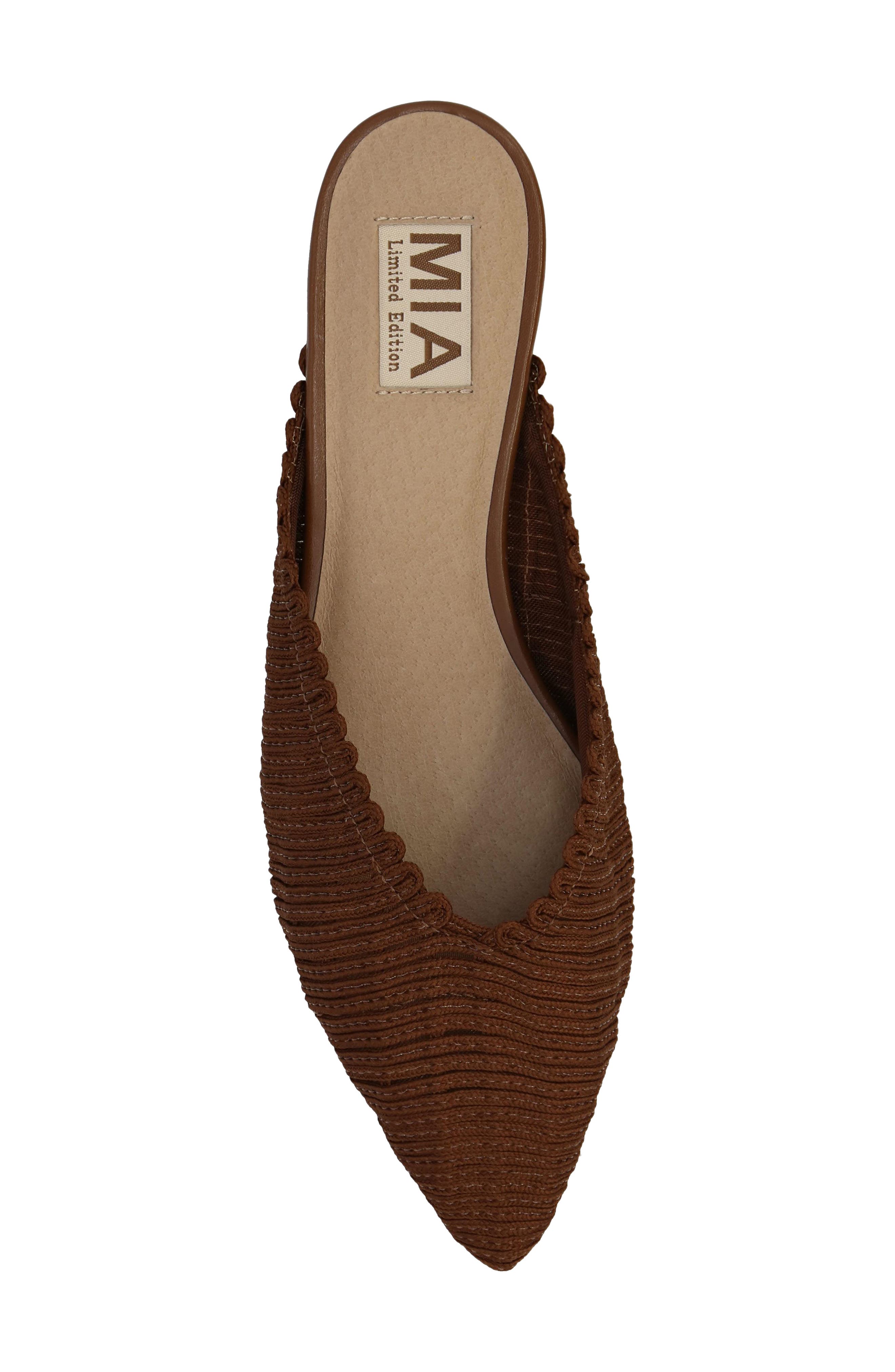MIA Abia Pointed Toe Mule, Alternate, color, Cognac