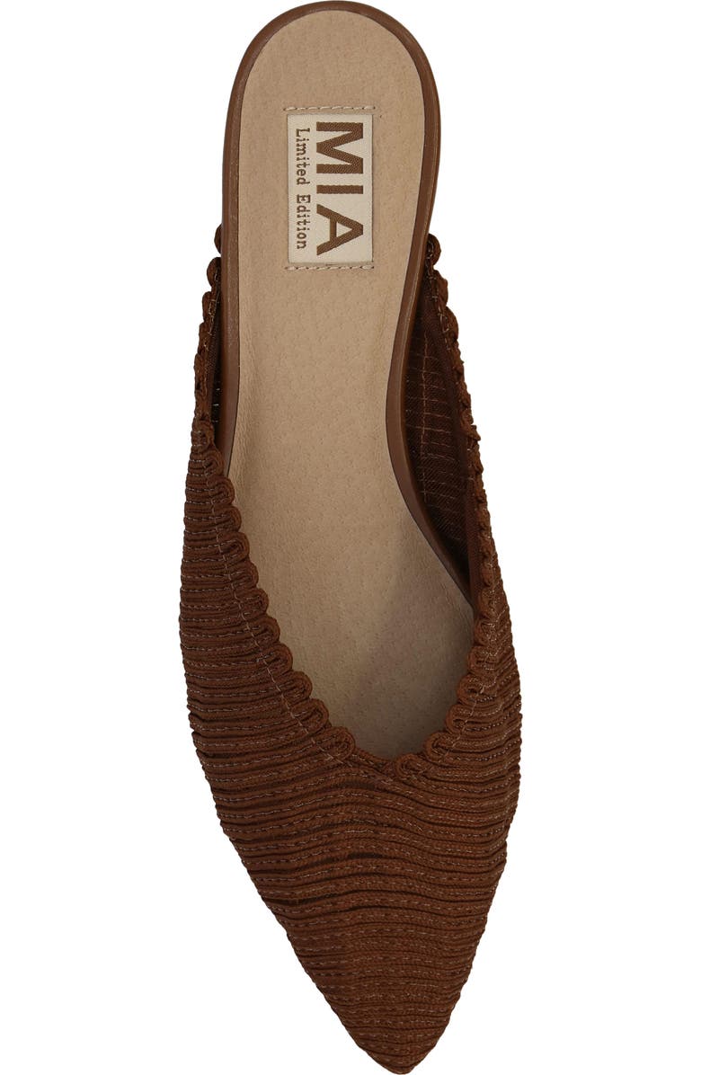 MIA Abia Pointed Toe Mule, Alternate, color, Cognac