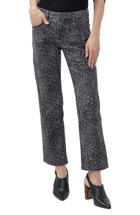 Chelsea Leopard Print Boyfriend Jeans