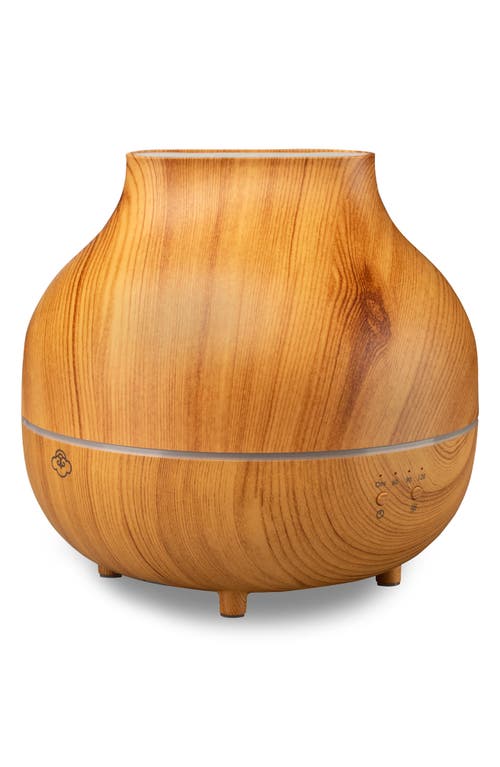Serene House Mist Faux Wood Ultrasonic Aroma Diffuser In Brown