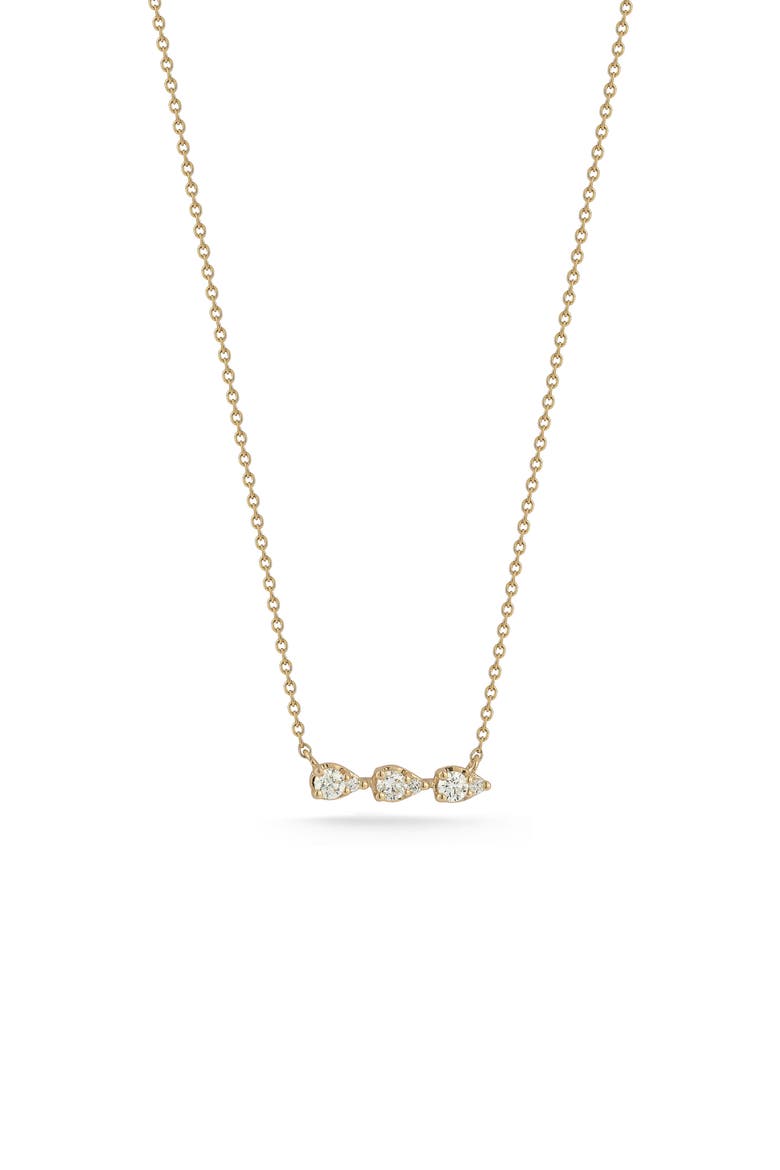 Sophia Ryan Teardrop Bar Pendant Necklace, Main, color, YELLOW GOLD