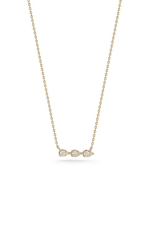 Sophia Ryan Teardrop Bar Pendant Necklace