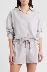 Bernardo Stripe Button-Up Shirt