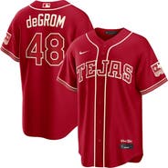 Nike Men's Nike Jacob deGrom Red Texas Rangers 2026 City Connect Stadium Jersey
