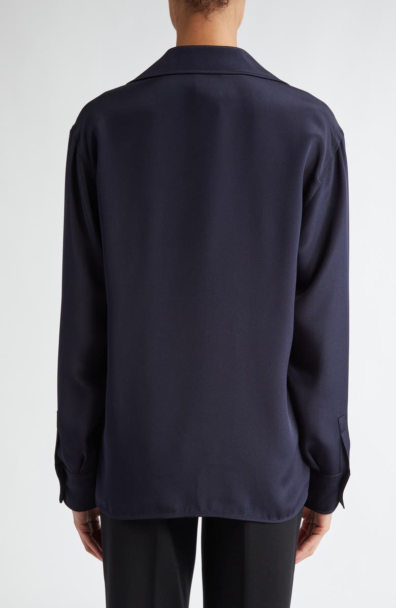 Max Mara Zanzero Silk Crêpe de Chine Top, Alternate, color,