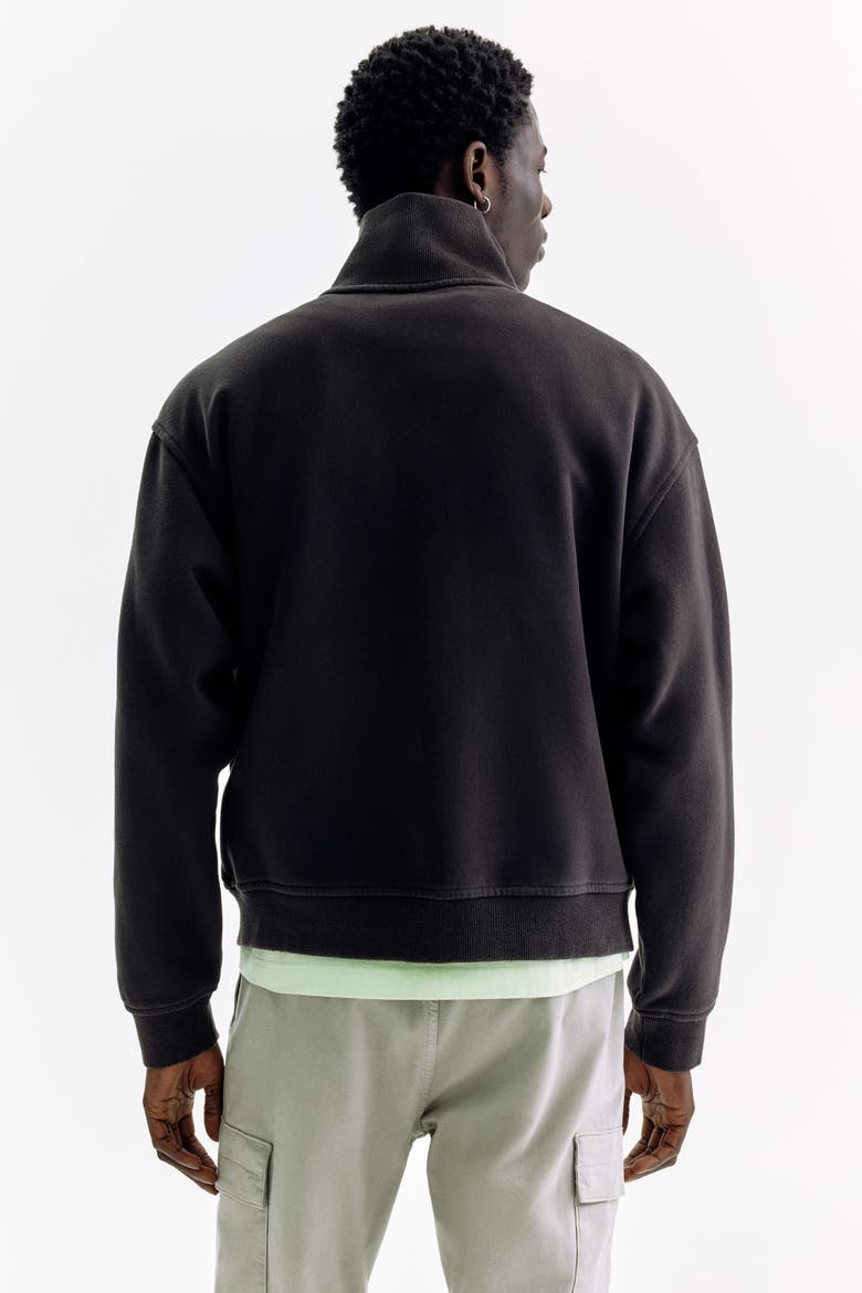 Relaxed Fit Boxy-style Track Jacket, Alternate, color, Black