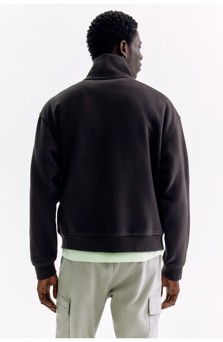 H&M Relaxed-fit boxy track jacket, Alternate, color, Black