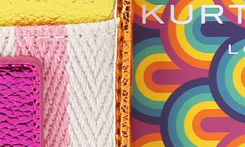 Kurt Geiger London Southbank Card Holder In Pink Multi
