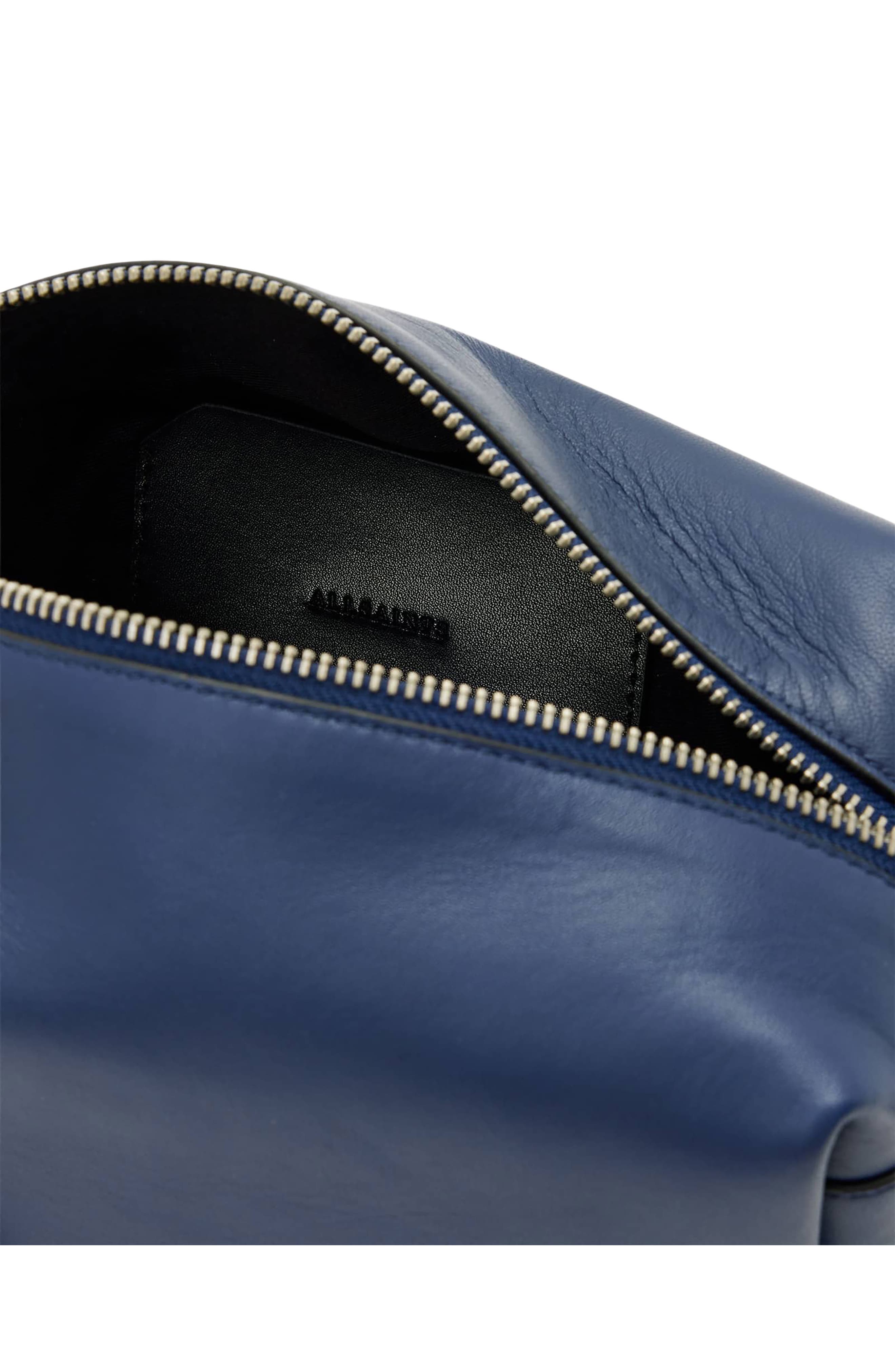 Effie Knot Leather Shoulder Bag, Alternate, color, TRUE BLUE