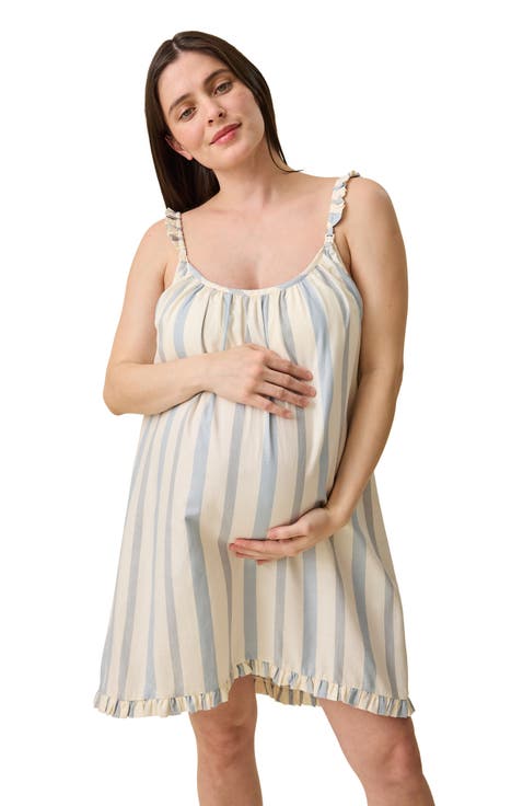 Dreamy Cotton Maternity & Nursing Nightgown