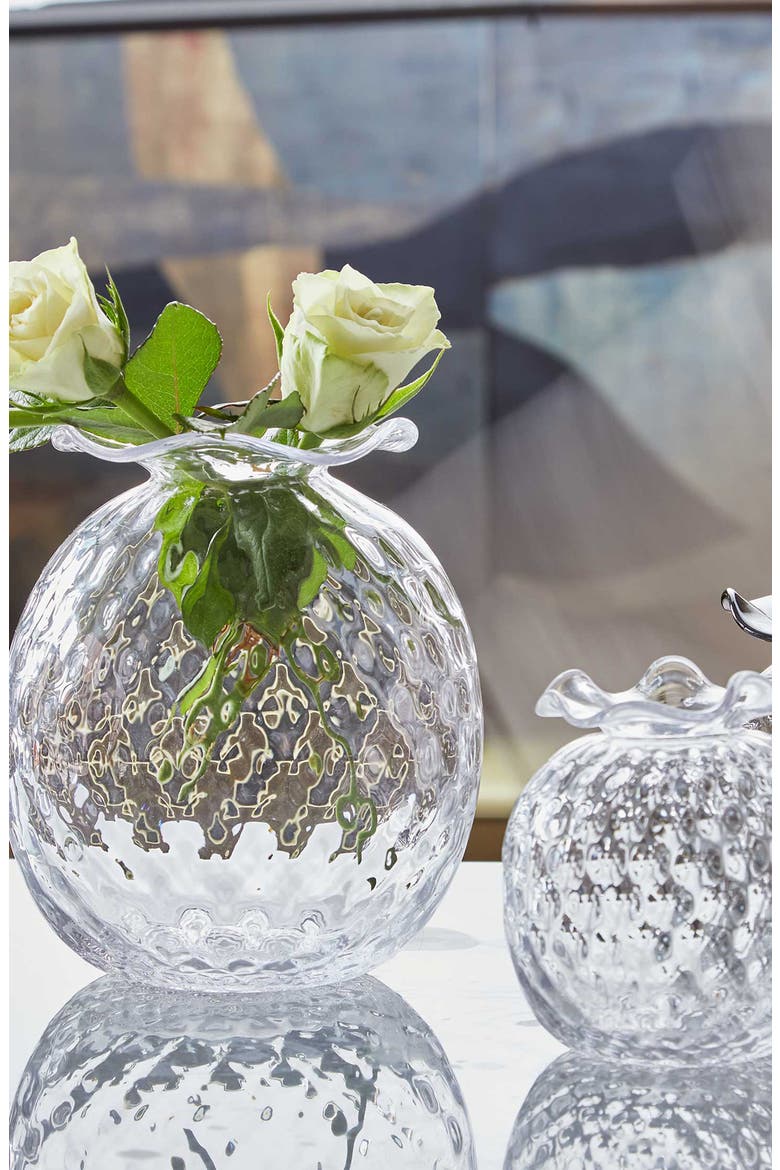 Large Pineapple Texture Bud Vase, Alternate, color, CLEAR