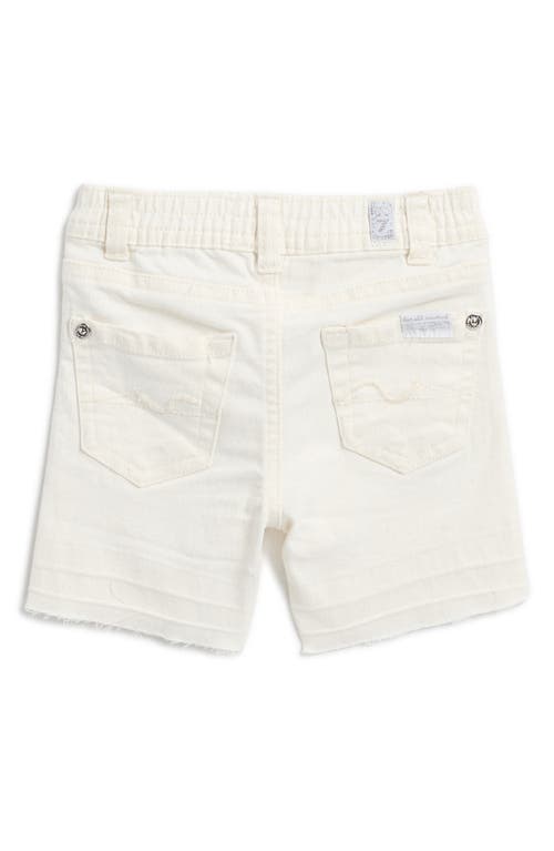 7 FOR ALL MANKIND 7 FOR ALL MANKIND EMBROIDERED EYELET TOP & DENIM BERMUDA SHORTS SET 