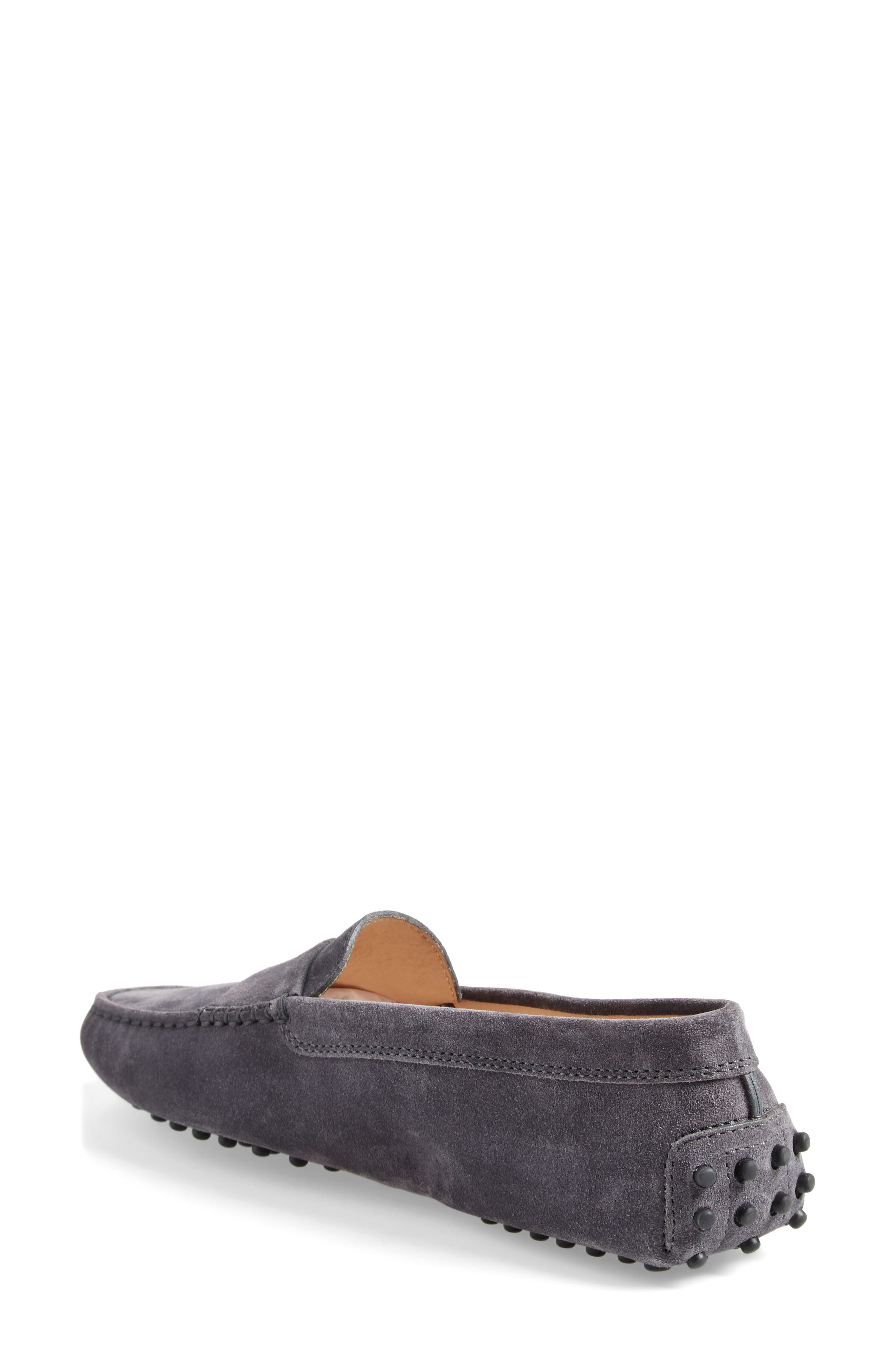 Gommini Driving Shoe, Alternate, color, GREY SUEDE