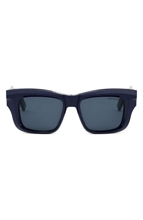 DIOR Xplorer S2I 51mm Butterfly Sunglasses in Shiny Blue /Blue 