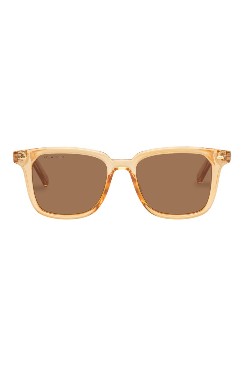 Steadfast 51mm Polarized D-Frame Sunglasses, Main, color, BLONDE