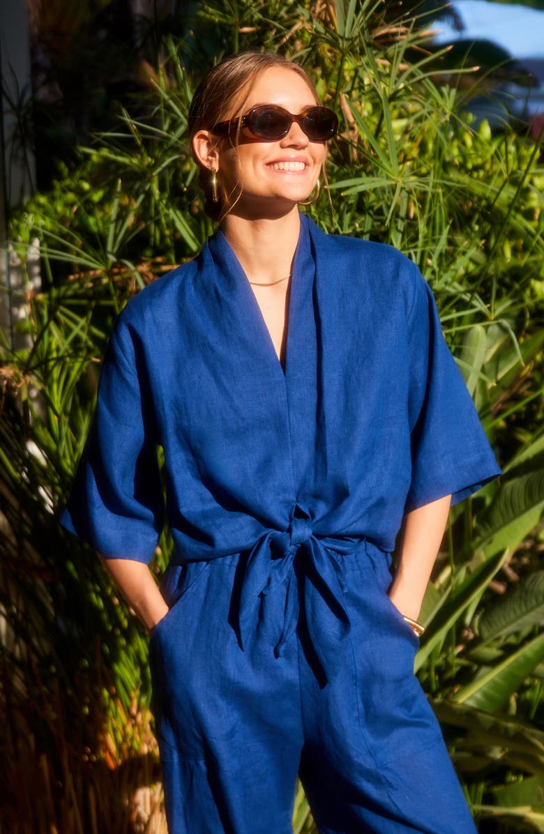 FIFTEEN TWENTY Bernice Tie Front Top, Alternate, color, 