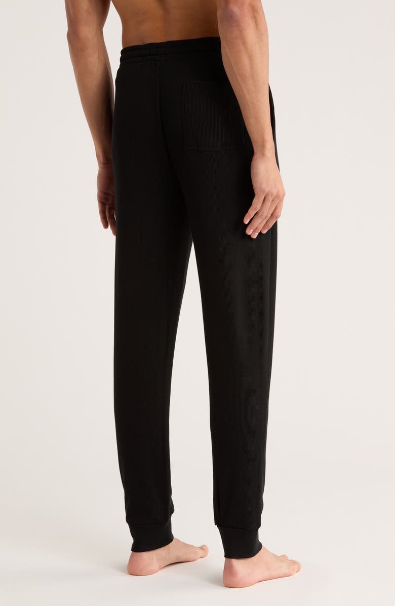 Kenneth Cole New York Waffle Knit Sleep Joggers, Alternate, color, Black