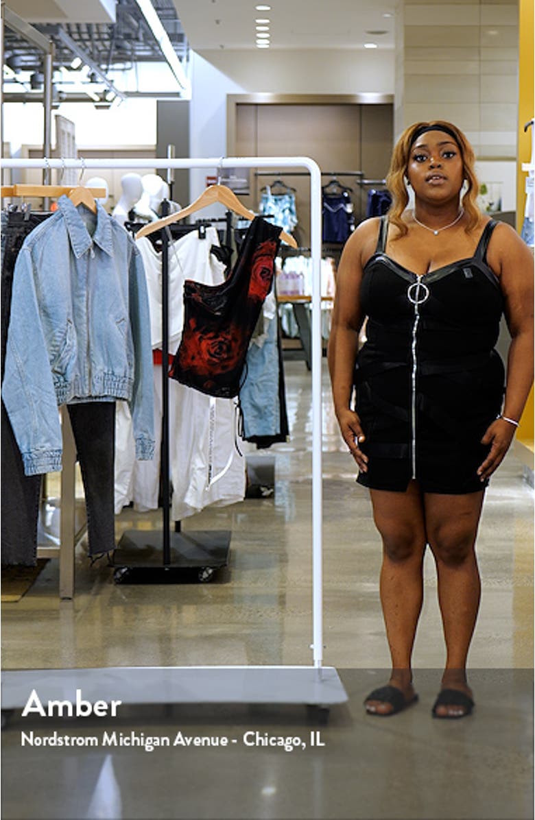 Rose One-Shoulder Lace-Up Mesh Top, sales video thumbnail