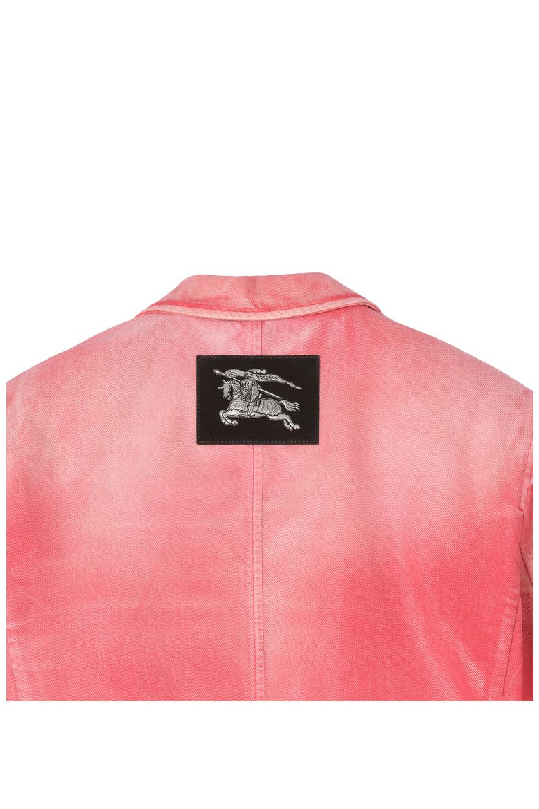 Ricky Coated Denim Blazer, Alternate, color, CHERRY PINK