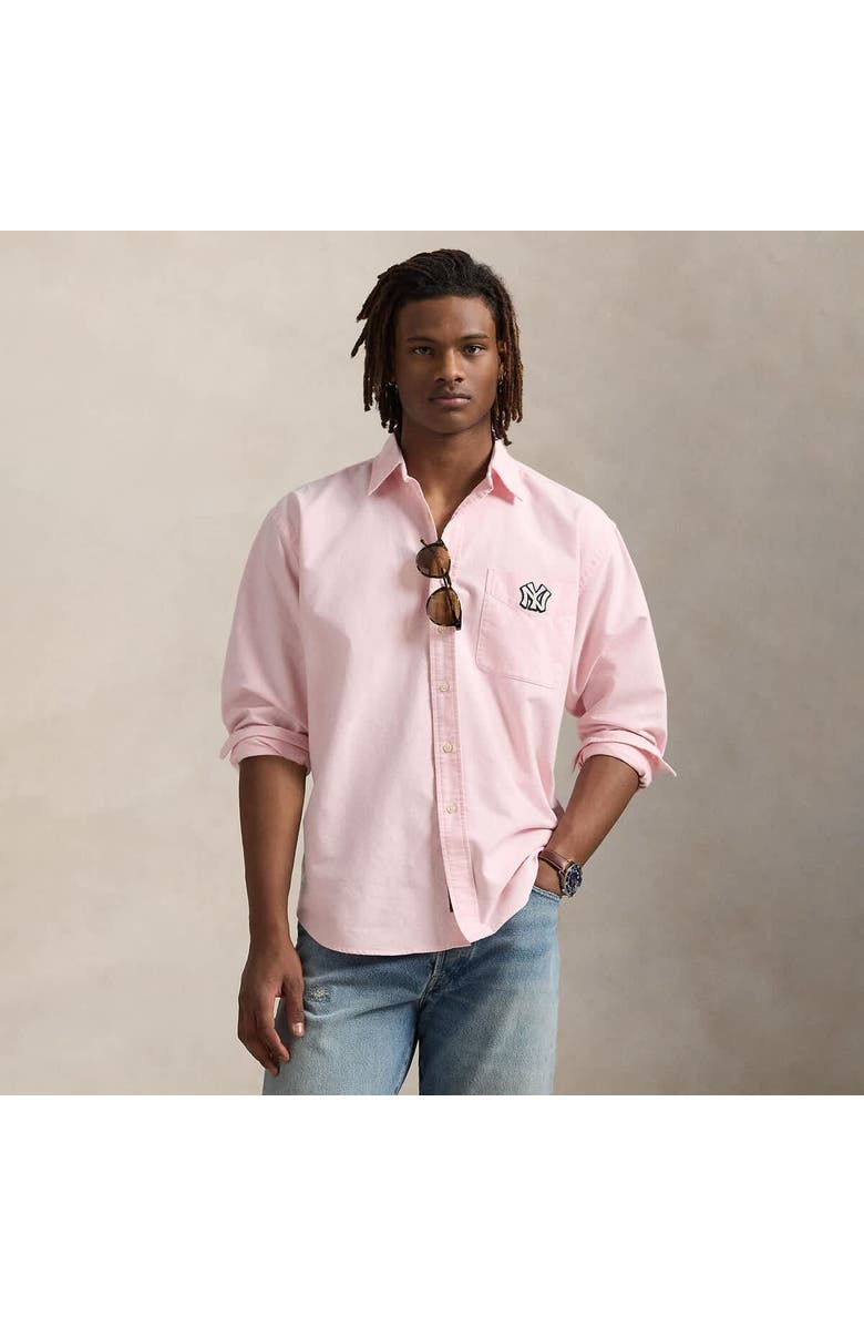 Polo Ralph Lauren Light Pink Yankees  Big Shirt, Main, color, 