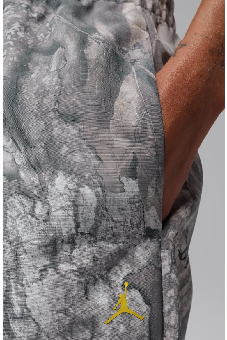 Jordan Brooklyn Realtree APX Print Wide Leg Pants, Alternate, color, WHITE/ BRIGHT CITRON