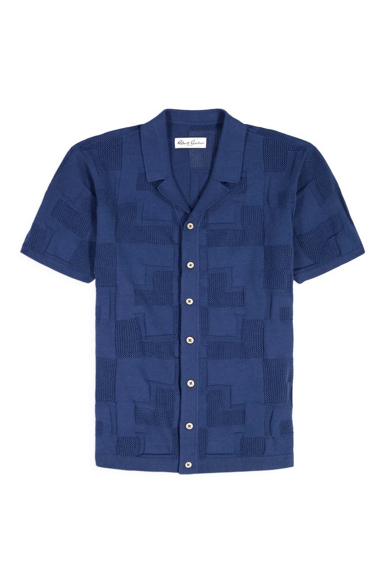 Drayford Short Sleeve Sweater, Alternate, color, NAVY