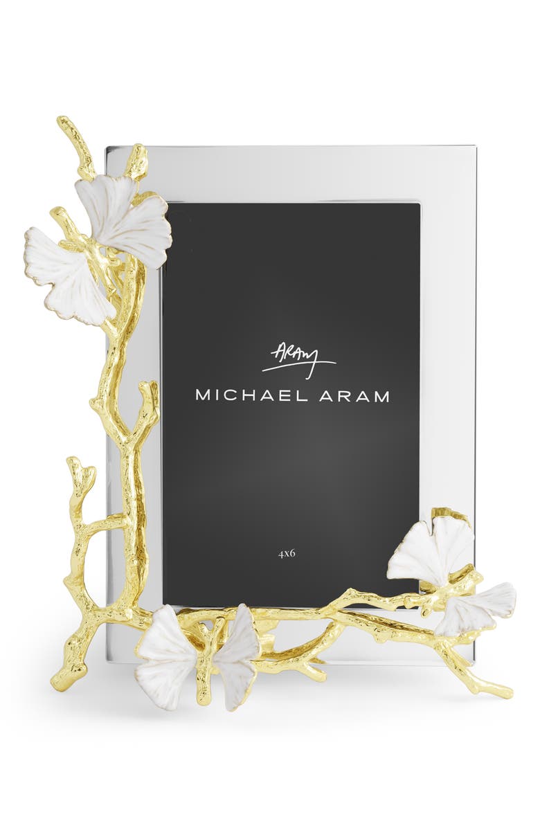 Michael Aram Butterfly Gold 4 x 6-Inch Picture Frame, Alternate, color, Gold Multi
