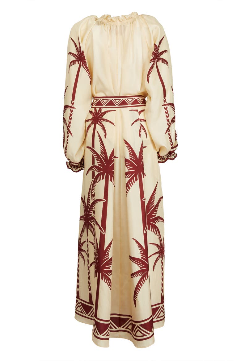 Cerere Dress Placée Date Palms Ivory, Alternate, color, Date Palms Placée Ivory