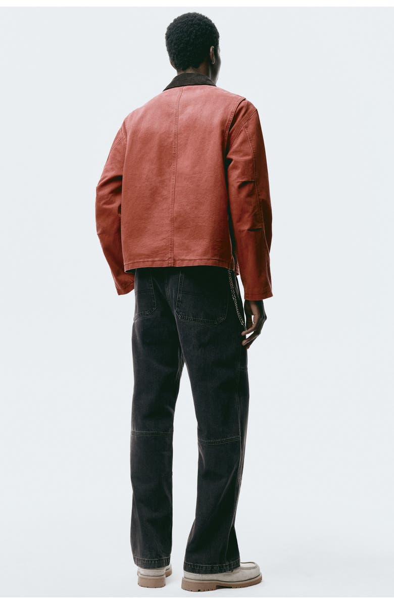 H&M Loose Fit Worker Jeans, Alternate, color, Black