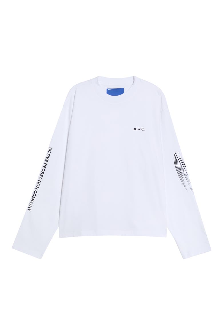 Channel Cotton Graphic T-Shirt, Main, color, WHITE