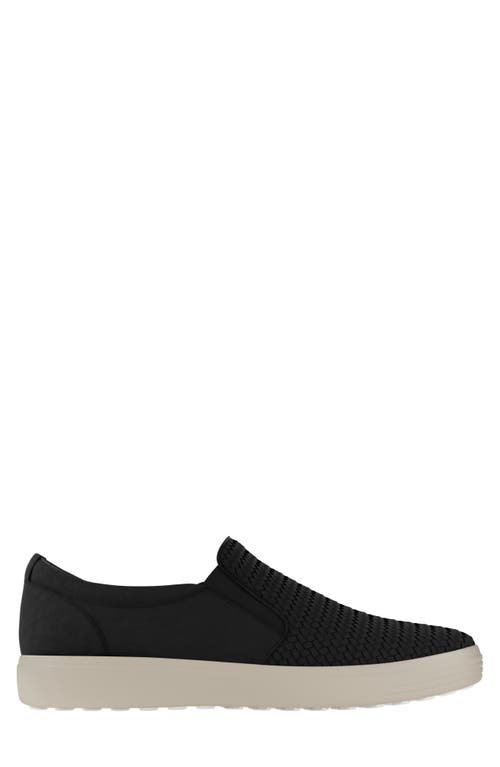 Ecco Soft 7 Slip-on Sneaker In Black