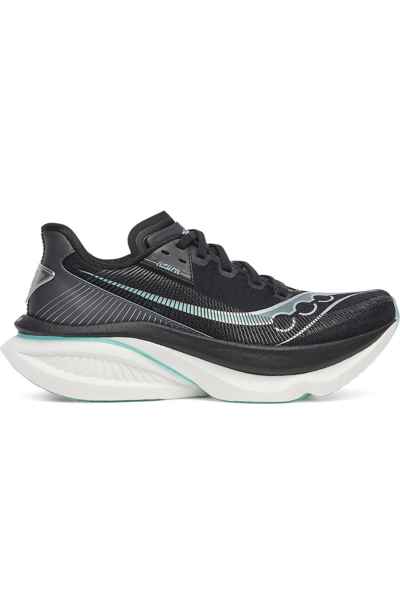 Saucony Endorphin Azura Running Shoe, Alternate, color, Black/ Aqua
