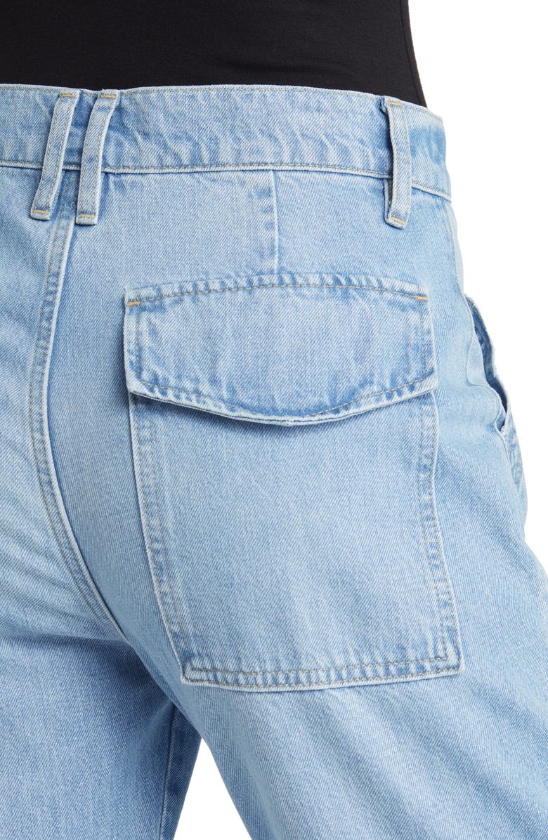 FRAME High Waist Utility Straight Leg Jeans, Alternate, color,