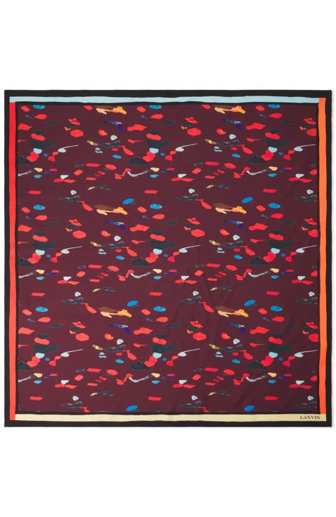 Drop Color Silk Scarf