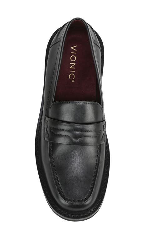 Vionic Caitlin Penny Loafer In Black