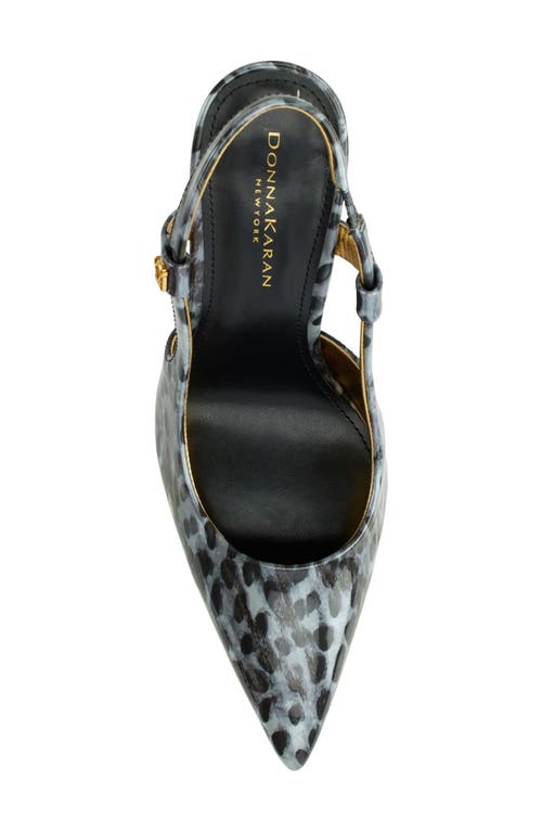 Donna Karan Donna Slingback Pointed Toe Pump In Grey