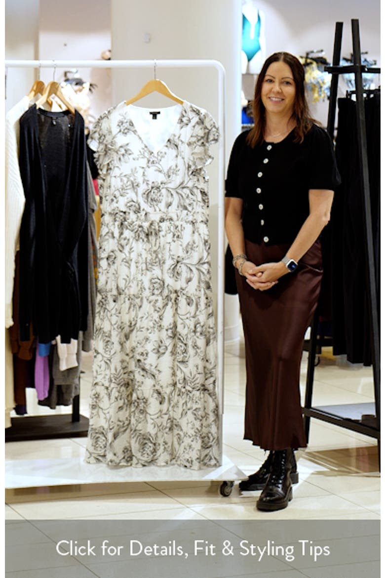 Double Ruffle Sleeve Midi Dress video