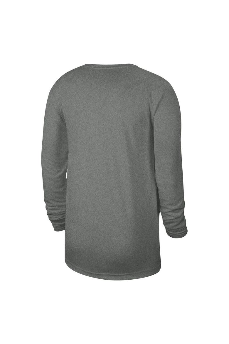 Unisex Nike Heather Gray Brooklyn Nets 2023/24 Legend On-Court Practice Long Sleeve T-Shirt, Alternate, color, Heather Gray