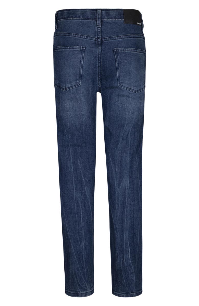 Hurley Kids' Regular Tapered 5-Pocket Denim Jeans, Alternate, color,