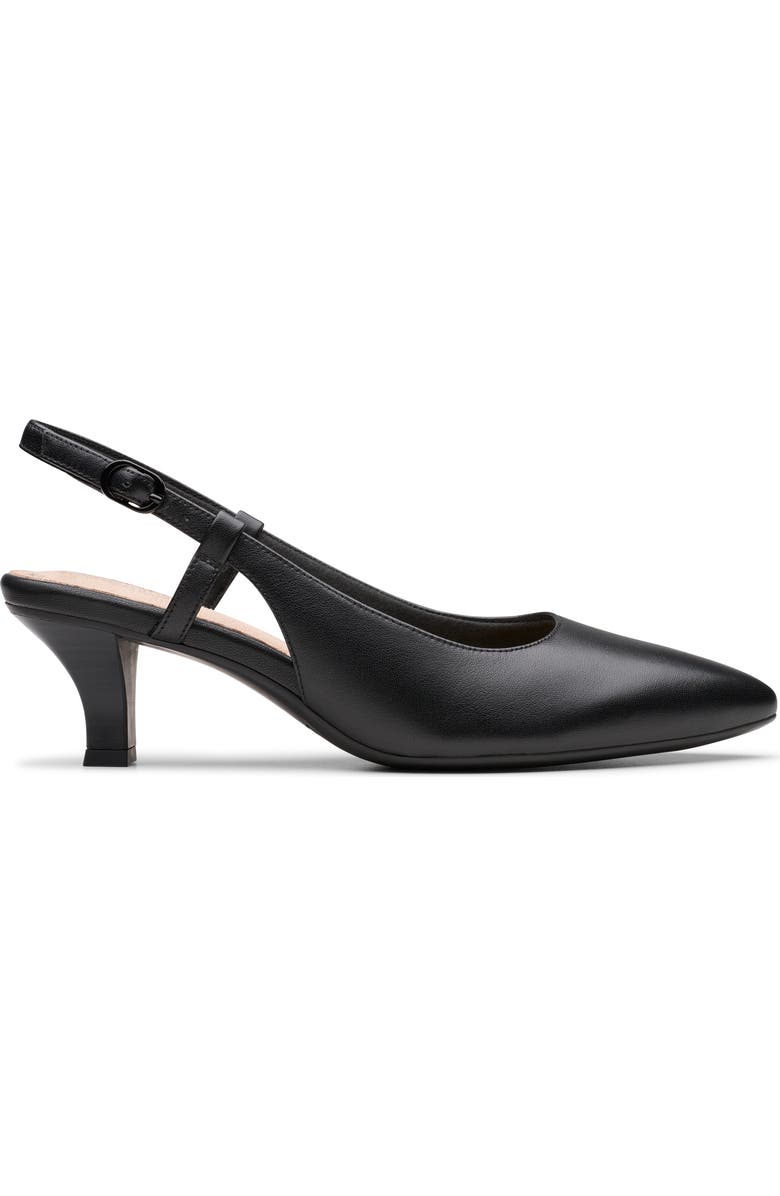 Clarks<sup>®</sup> Kepley Lane Slingback Pump, Alternate, color, Black Leather